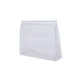Clear PVC Zippered Pouch for Travel Toiletries, Jewelry & Small Essentials - Compact Transparent Organizer Bag (1 Pack)