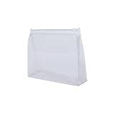 Clear PVC Zippered Pouch for Travel Toiletries, Jewelry & Small Essentials - Compact Transparent Organizer Bag (1 Pack)