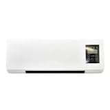 2-in-1 Wall Mounted Heater Fan, 1800W PTC Electric Space Heater with Remote, 3 Speeds Quiet Personal Heater for Bedroom Office Indoor Use
