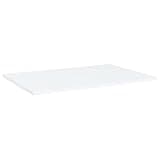 KGHFDVB White Engineered Wood Bookshelf Boards 8 Pack, 23.6x15.7x0.6 Inch Shelf Replacement Panels for Additional Storage Space