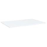 KGHFDVB White Engineered Wood Bookshelf Boards 8 Pack, 23.6x15.7x0.6 Inch Shelf Replacement Panels for Additional Storage Space