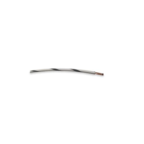 Replacement Cable 14 Awg Gauge Gxl Automotive High Temp Copper Wire 25 Ft White/Black Stripe Automotive Multi-Purpose Repair Cord for Heavy-Duty Use Universal Applications