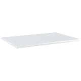 KGHFDVB Bookshelf Boards 8 pcs, High Gloss White Engineered Wood Shelf Panels, 23.6x15.7x0.6 Inch for Additional Storage Space