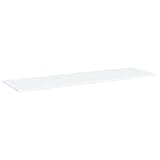 KGHFDVB White Bookshelf Boards 8 Pack, 39.4 Inch Engineered Wood Storage Shelf Boards, 39.4x11.8x0.6 Inch Replacement Shelves for Additional Storage Space