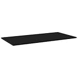 HBFDSFG Engineered Wood Bookshelf Boards 4 Pcs Black, 39.4x19.7x0.6 Inch Shelves for Additional Storage Space, Easy Clean Replacement Boards for Furniture