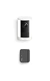 Ring Spotlight Cam, Battery (newest model), White with Outside Door Sensor (newest model)