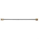 High Pressure Washer Wand Stainless Steel 40 cm with Pure Copper Connectors 4000 PSI M22 Thread and 1/4 Inch Quick Connect for Gas Power Lance