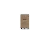 BDI Furniture - Sequel Studio - 6607 Mobile File Pedestal (Bronze, Neo Walnut)