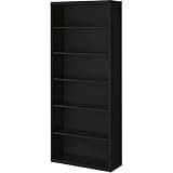 Book Cases with 6 Adjustable Shelves - Black, 36 x 13 x 84 in.