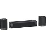 Assistrust Center Channel Speakers Sound Bar, 110W Sound Bar for Smart TV, 2.1CH Centre Channel Soundbar for TV, Bluetooth/ARC/Opt/AUX Connect Surround Sound Deep Bass, 2026 Upgraded