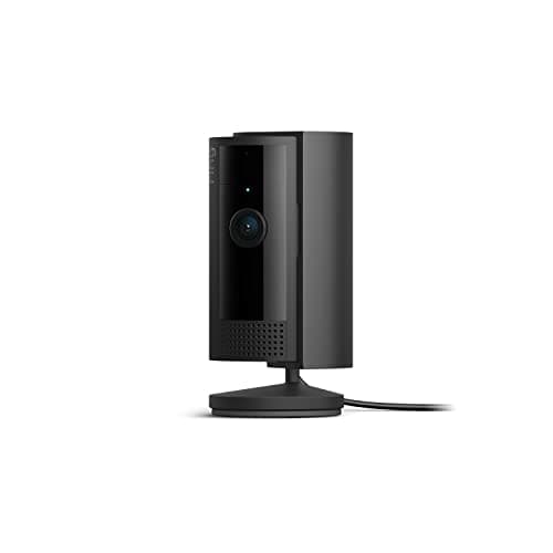Like-New Ring Indoor Cam, Home or business security in 1080p HD video, Black