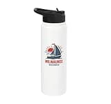 Milwaukee Wisconsin Sailboat Sunset Design Stainless Steel Insulated Water Bottle