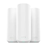 NETGEAR Orbi 360 Series Dual-Band WiFi 7 Mesh Network System for Home (RBE363) – Wireless Router (no Modem) + 2 Extenders, 5 Gbps, Covers 6,000 sq.ft., 70 Devices, 2.5GB Internet Port, BE5000