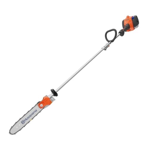 Husqvarna 122LKP Gas Pole Saw, Multi-Purpose Tool with Pole Saw Attachment, Equipped with X-CUT Chain, 12-foot Reach Cuts Limbs up to 8 Inches Thick, 21.7CC, Gifts For Men