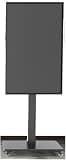 LBAawxe Mobile TV Cart on Wheels - Horizontal and Vertical Screen Rotation Rolling TV Stand, for 32-65 Inch LED Flat Screen