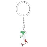 CATHATRR Italy Map Keychain Elegant Italy Map Keyring Holder Stainless Steel Bag Charm for Woman Keychain