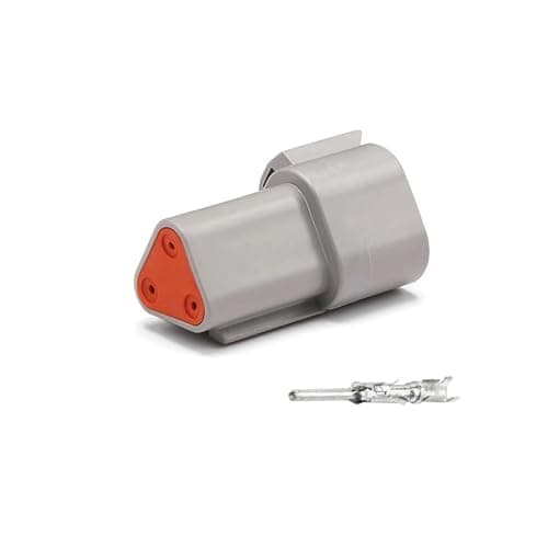 KIUYTRW 10 Sets 2P/3P/4P/6P/8P 22-16AWG Waterproof Connector Connectors Plug Kit DT06-2S DT04-2P DT04-3P(3P Male)
