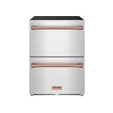 Thor Kitchen 24 Inch Undercounter Built-In or Freestanding Drawer Refrigerator – Stainless Steel/Rose Gold | Gordon Ramsay Series