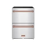 Thor Kitchen 24 Inch Undercounter Built-In or Freestanding Drawer Refrigerator – Stainless Steel/Rose Gold | Gordon Ramsay Series
