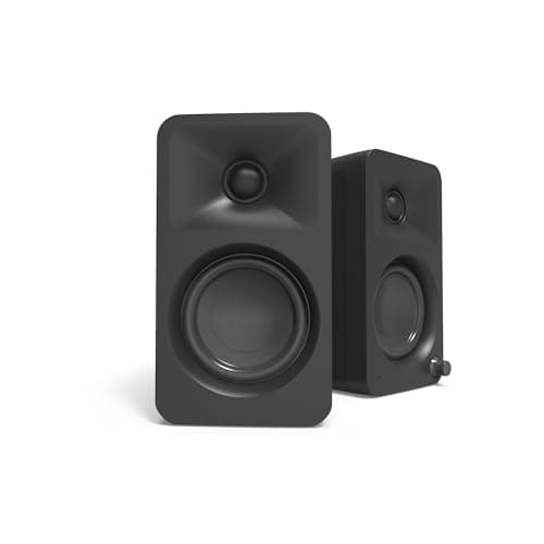Kanto ORA 100W Powered Reference Desktop Speakers with Bluetooth - Black - Pair