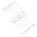 DINHEAROM 20pcs Large Flat Storage Tube Transparent Protective Round Case for Pack and Lightweight Equipment Organizer