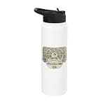 Circleville Ohio Map Vintage 1836 Pickaway County History Stainless Steel Insulated Water Bottle