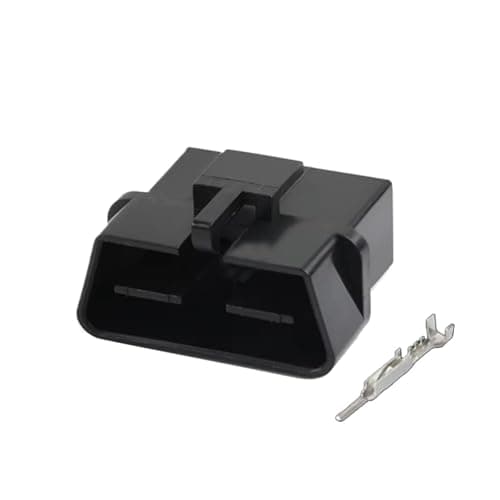 AQPLCIR 16 Pin Diagnostic Connector Socket Plug Auto Wiring Harness Repair Adapter Compatible With 179631-2(10 sets 16p male)