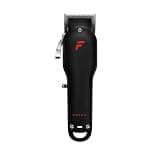 Old Scull Omega Clipper Professional Lightweight Cordless 6500RPM Motor - Black - Easy to Use Hair Clippers - For Beginner and Professional Stylists and Barbers