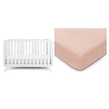 Comfy Cubs Baby Crib and Muslin Cotton Fitted Crib Sheet Bundled