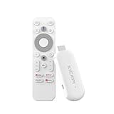 Android TV Stick 12.0, KICKPI KP2 Smart TV Stick 2GB RAM 8GB ROM, 4K Streaming Device with Amlogic S905Y4, Support HDR10 & Dolby Audio, Google Assistant Built-in, Chromecast Ready (White)