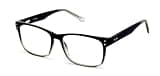 V.W.E. Large Men Premium Rectangle Reading Glasses - Wide Fitment Optical Quality Reader (TT Black, 3.50)