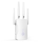 2026 WiFi Extender Signal Booster - 2.4GHz 300Mbps WiFi Booster for Home, Covers Up to 10999 Sq. Ft, Easy Setup, Ethernet Port & Access Point, Stable Internet Performance with 85+ Devices(White)