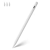 Stylus Pen for Apple Pencil Tilt Sensitivity Palm Rejection for iPad A16 11th 10th 9th 8th 7th 6th Generation, iPad Air M3 M2 3rd 4th 5th Gen, iPad Pro 11 12.9 13 inch M4, iPad mini A17 7 6 5 (White)