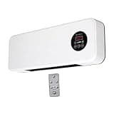 Generic Electric Wall Heater Portable Compact Remote Control Quiet Device Mini Conditioner for Apartment RV, Style A