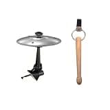 Car Cymbal Air Vent Mini Drum Crash Cymbal, Funny Musical Instrument, Gift for Drummers and Music Lovers, Fits All Vehicle Types (Silver)