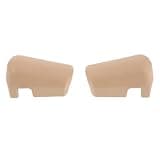 Toddmomy 1 Pair Silicone Table Corner Safety Covers, Anti-Collision High Chair Edge Cushions for Baby, 2.7×1 inch Infant Furniture Bumper Guards Baby Proofing Beige