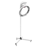 Stand Hair Dryer, Height Adjustable Orbiting Rotating Hair Processor Rolling Base 950w Professional Hair Salon Hair Color Processor Hair Dyeing Oil Care Perm Styling (White)