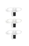 Ring Floodlight Cam Pro (newest model) — Retinal 4K with wide-angle video, 10x Enhanced Zoom, and 2000 Lumen Floodlights, 3-pack, White