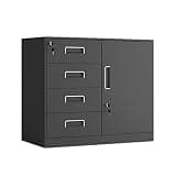 NUHSLF Lockable Office File Cabinet with Drawers for Financial Data Storage (B-5 Drawer)