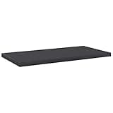 KGHFDVB Bookshelf Boards 4 Pcs Gray, 15.7x7.9x0.6 Inch Engineered Wood Replacement Shelf Panels for Additional Storage Space, Easy Clean with Damp Cloth