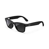 Ray-Ban Meta (Gen 1), Wayfarer, Large Matte Black | Smart AI Glasses for Men, Women — 12 MP Camera, Open-Ear Speakers, Video, Bluetooth — Polarized Gradient Graphite Lenses — Wearable Technology