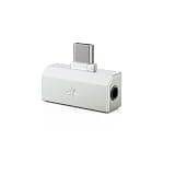 FiiO/Snowsky Tiny Portable DAC & Headphone Amplifier, Hi-Res USB DAC, PEQ Precision Tuning, PCM 384kHz/DSD256 Decoding, Android App/Web Control,3.5mm + 4.4mm Dual Outputs(Tiny B Silver)
