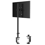Pholiten Single Tall Monitor Stand Desk Mount,Extra Tall 31 Inch Fully Adjustable Monitor Mount for 13-32 Inch LCD Screen,Holds up to 22lbs