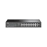 TP-Link Omada 16 Port Gigabit Easy Managed, PoE Switch, 150W Budget, PoE+ Compliant, Up to 250m PoE Distance, Auto Recovery, VLAN, Auto Loop Prevention, Fanless, Managed by Omada(ES220GP)