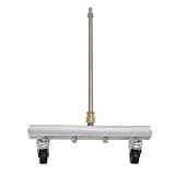 Culnflun Pressure Washer Undercarriage Cleaner, Under Car Water Broom Attachment with 4 Nozzles and Connecting Rod for Road Cleaning