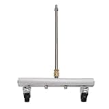 Culnflun Pressure Washer Undercarriage Cleaner, Under Car Water Broom Attachment with 4 Nozzles and Connecting Rod for Road Cleaning