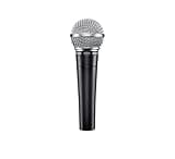Shure SM58 Professional Dynamic Vocal Microphone with 25-Foot XLR Cable – Cardioid Mic for Live Performance,Studio Recording,Podcasting & Streaming (SM58-CN),Black & Silver,(Pack of 10)