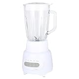 Glass Jar 5 Speed Blender With 6-Cup Jar (48Oz) Capacity, White, New,5-Speed Functionality, Ice-Crushing Moto, Dishwasher-Safe Glass Jar