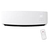 Wall AC Heater Combo, 2000W Mini Plug-in Unit, Wall/Desktop Mount, 6H Timer, for 40㎡ Rooms