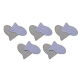 Angoily 10pcs Gaming Finger Sleeves for Mobile Gaming, Breathable Silver Cloth Finger Protectors with Stylish Design, Comfortable Fit and Not Prone to Loosening, for Mobile Game Players
